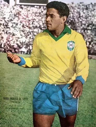 #5 Garrincha — Top 10 Greatest Brazilian Footballers of All Time