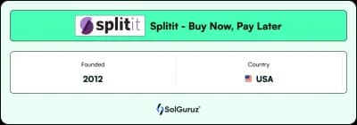 #6 Splitit — Top 10 US Buy Now, Pay Later (BNPL) Companies in 2025 — Ranked & Reviewed