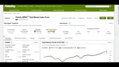 #4 Fidelity Zero Total Market Index Fund FZROX — Top 10 Best Index Funds for Long-Term Investors in 2026